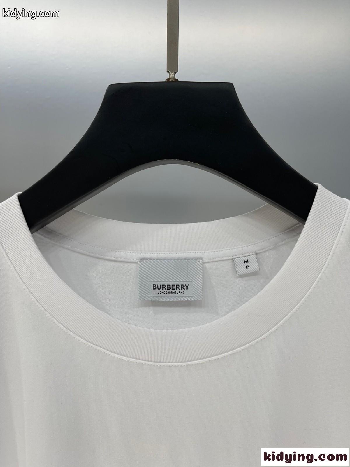 ハートEKD コットンTシャツ バーバリー Tシャツ コピー 半袖 クルーネック-2