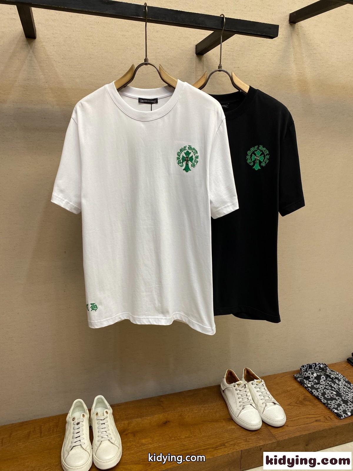 カジュアル ストリート クルーネック クロムハーツ Tシャツ 偽物 半袖Tシャツ-0