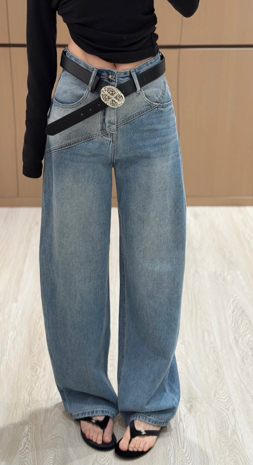 人気 トレンド カーブデニムパンツ クロムハーツ ジーンズ コピー 合わせやすい-0