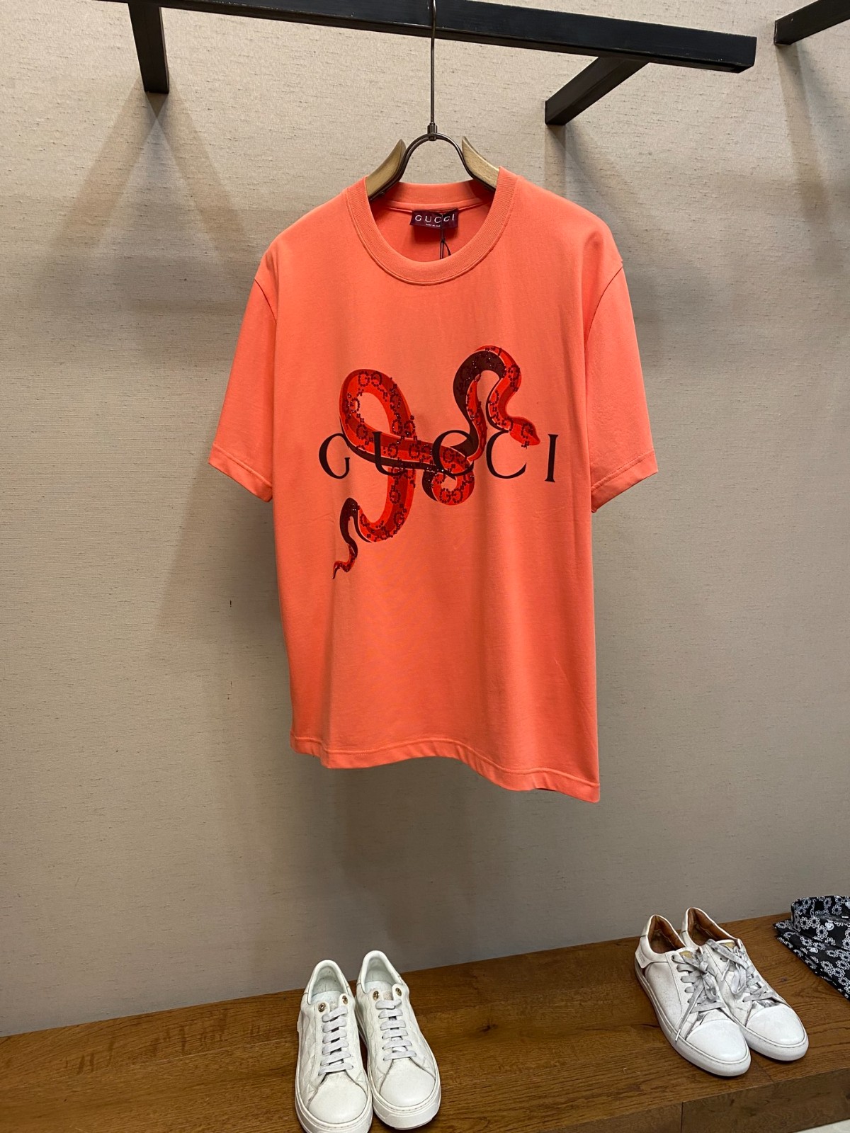 人気 コットンジャージー 半袖Tシャツ グッチ Tシャツ コピー ユニセックス-0
