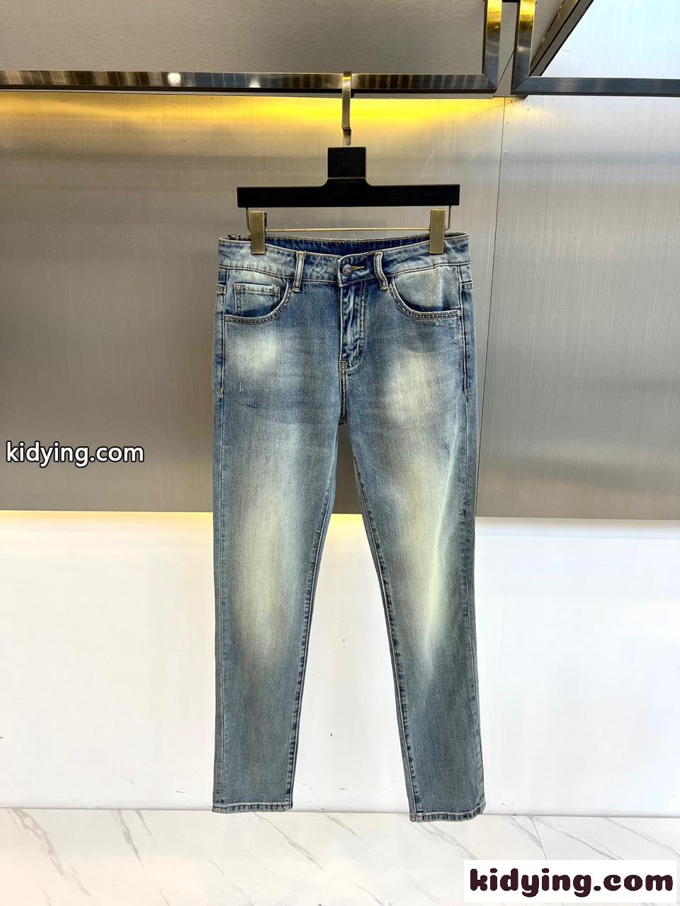 カジュアル ストレッチ デニムパンツ バーバリー ジーンズ 偽物 メンズ-1