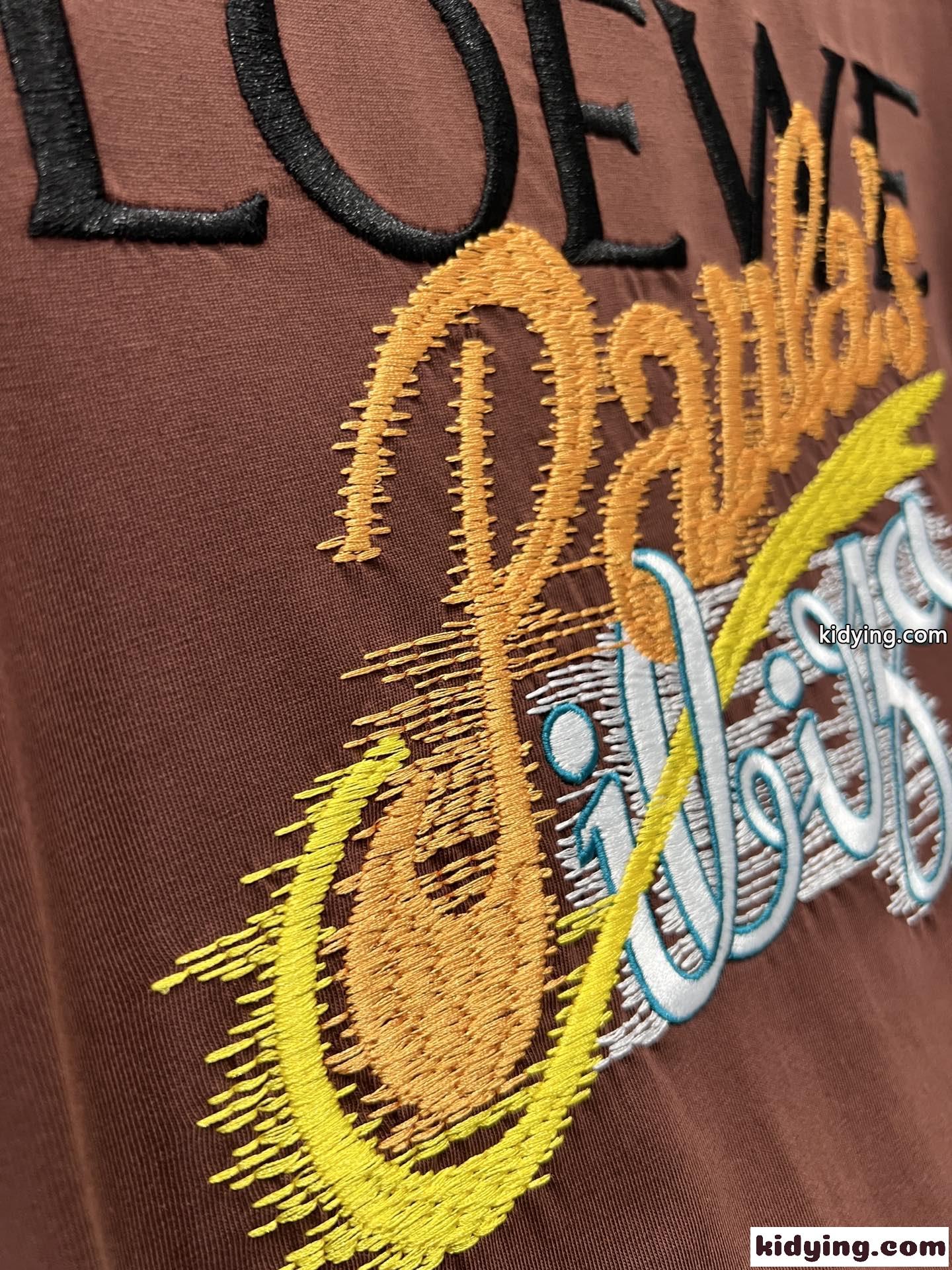 コットン ルーズフィット 半袖Tシャツ ロエベ Tシャツ コピー ユニセックス-2