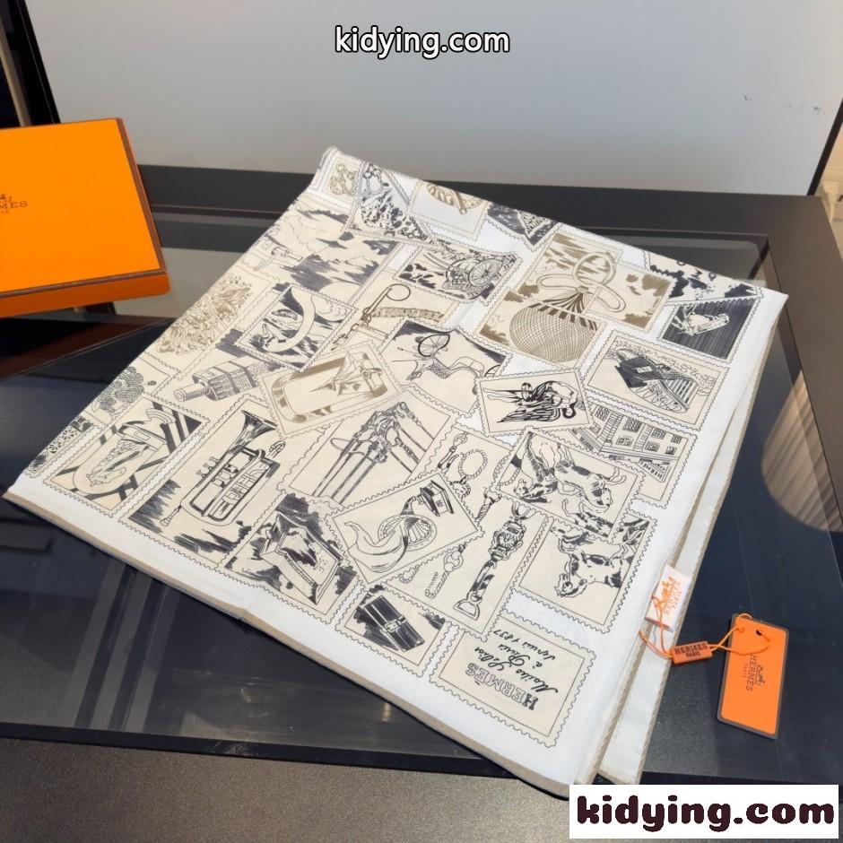 上品 お洒落 フォーブルの切手愛好家 カレ 90 エルメス スカーフ コピー-0