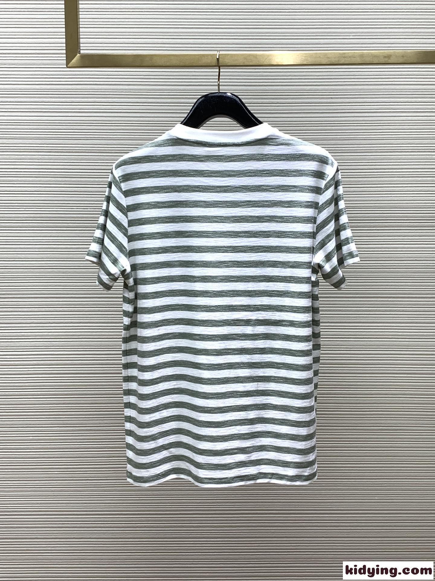 定番 カジュアル ストライプ 半袖Tシャツ プラダ Tシャツ コピー-4