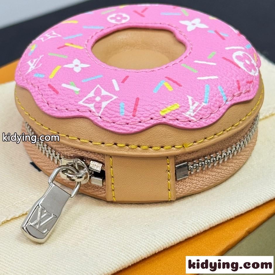 ルイ・ヴィトン キーホルダー 偽物 バッグチャーム・LV ドーナッツ ピンク-3