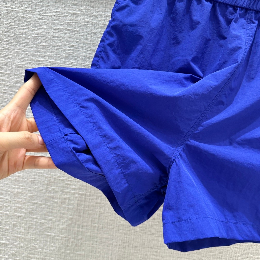シンプル カジュアル ショートパンツ バーバリー パンツ コピー レディース ブルー-3