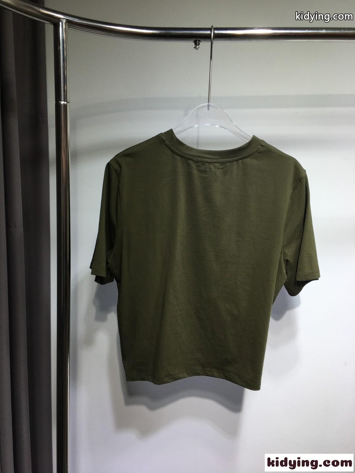 セーフティー ピン ロゴ 半袖Tシャツ ヴェルサーチェ Tシャツ コピー グリーン-1