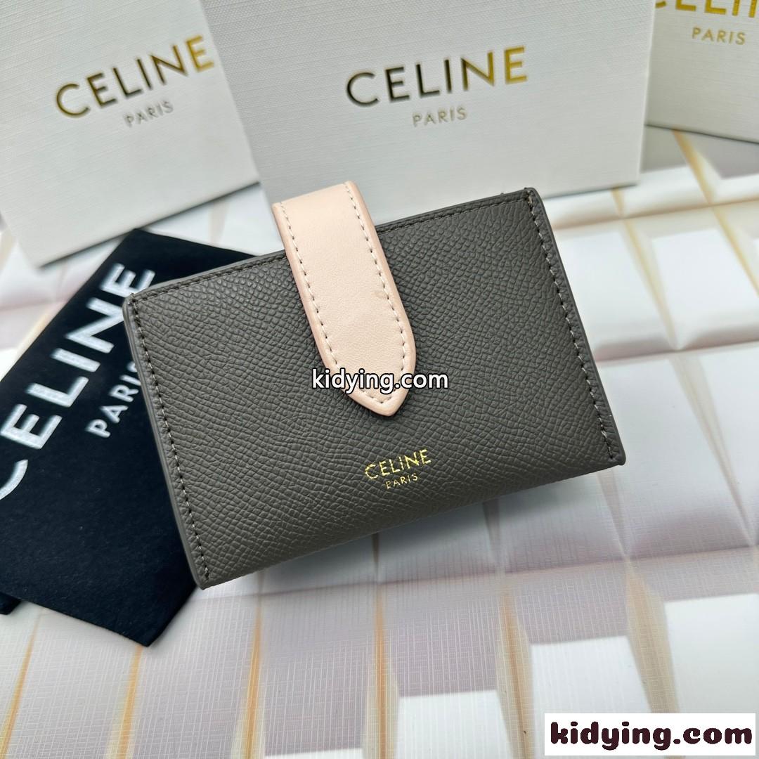 人気 ロゴ セリーヌ CELINE アコーディオン カードホルダー コピー-0