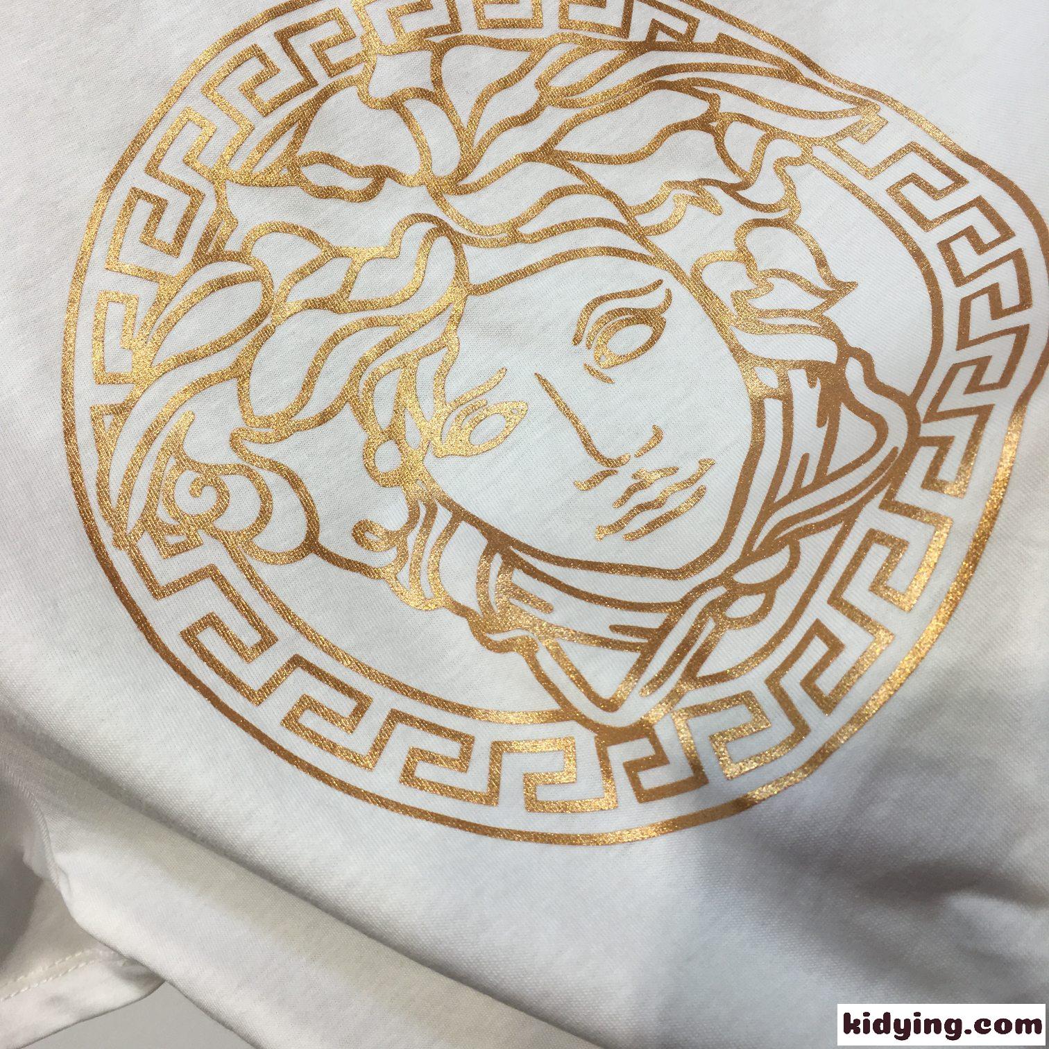 FENDI×Versace コラボ 新作 ロゴ コットン 大人気 フェンディ 半袖tシャツ コピー トップス-2