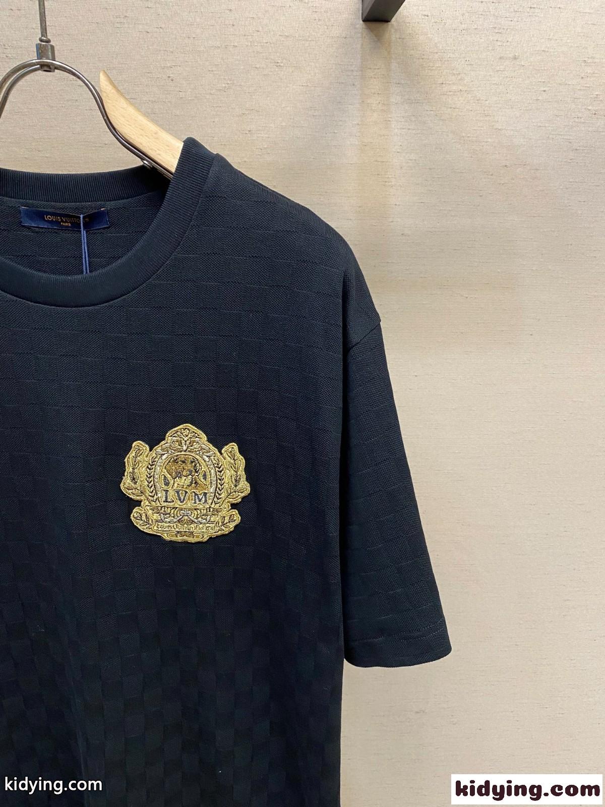シグネチャーパッチコットンTシャツ ルイ・ヴィトン Tシャツ コピー 半袖Tシャツ-3