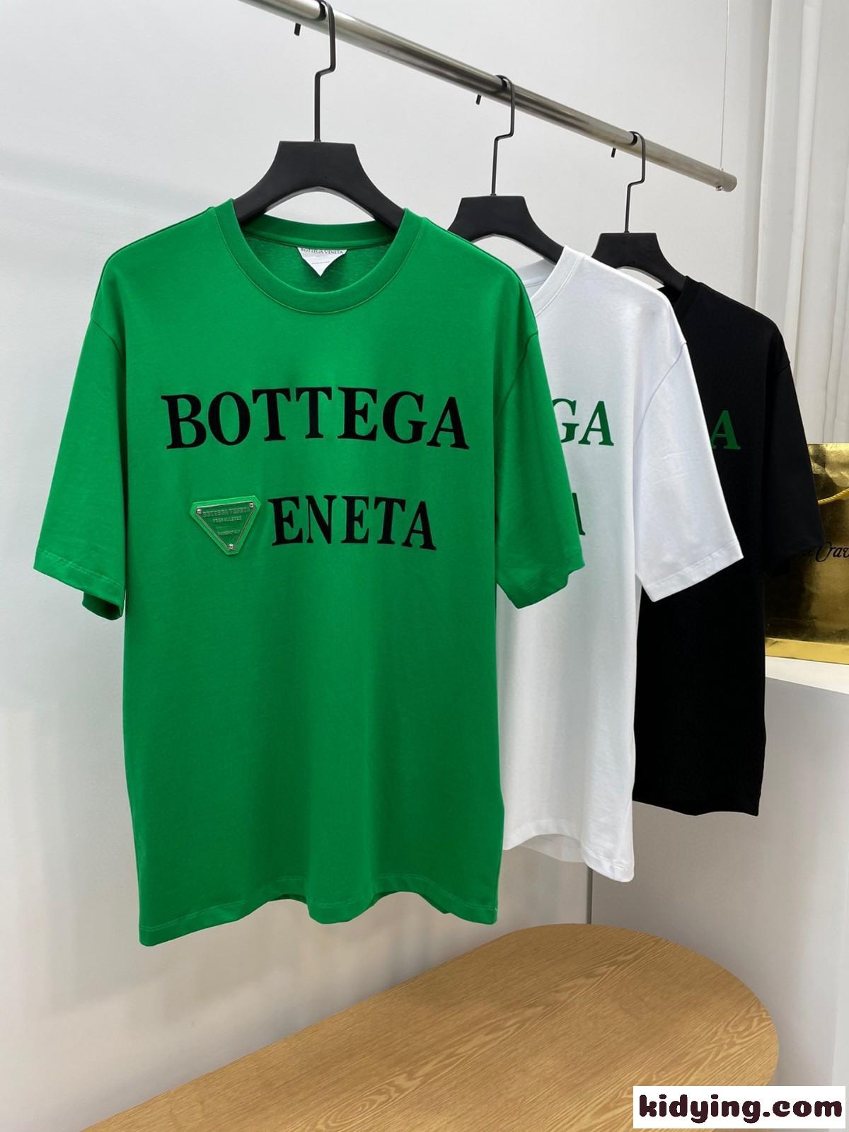 人気 カジュアル ゆったり 体型カバー クルーネック ボッテガヴェネタ tシャツ コピー コットン トップス-1