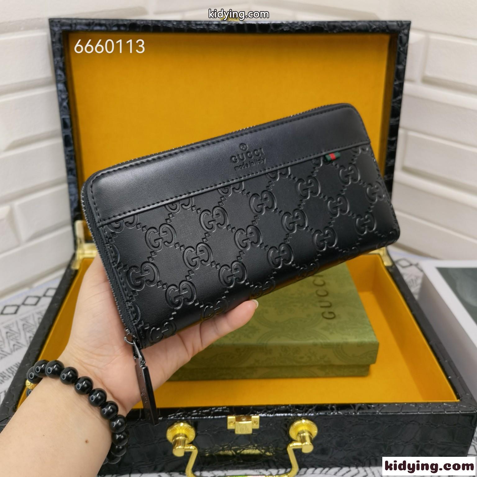 高級感 型押し GG ラウンド 長財布 グッチ 財布 コピー メンズ 定番 人気 ウォレット-1