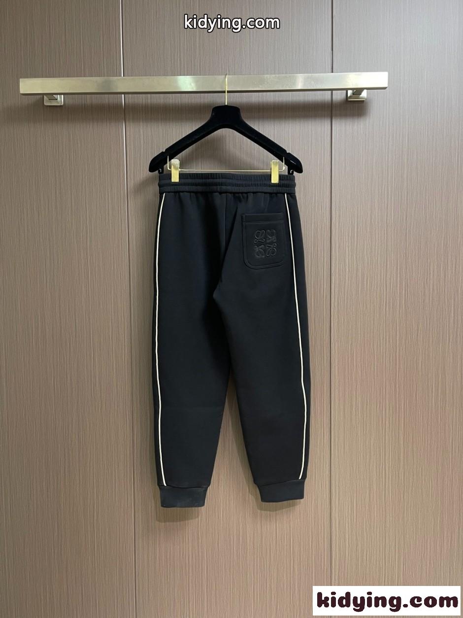 カジュアル 合わせやすい アナグラム ジョガーパンツ ロエベ パンツ 偽物 ブラック-1