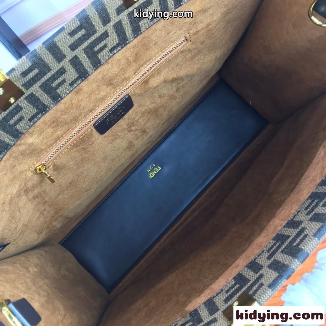 FENDI × VERSACE レディース 大容量 フェンディ バッグ 人気 コピー ショッピング マザバッグ トートバッグ-3