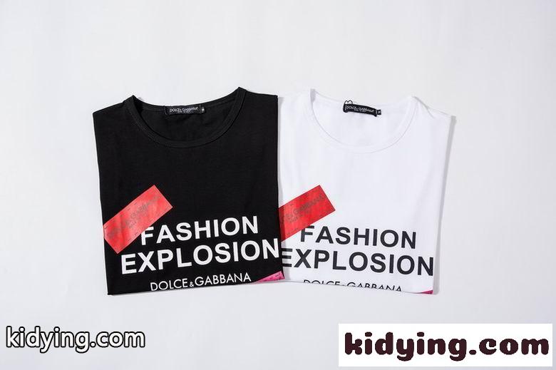 ロゴ プリント 個性的 ドルチェ&ガッバーナ Tシャツ コピー メンズ 半袖 春夏 クールネック トップス カジュアル オシャレ-3
