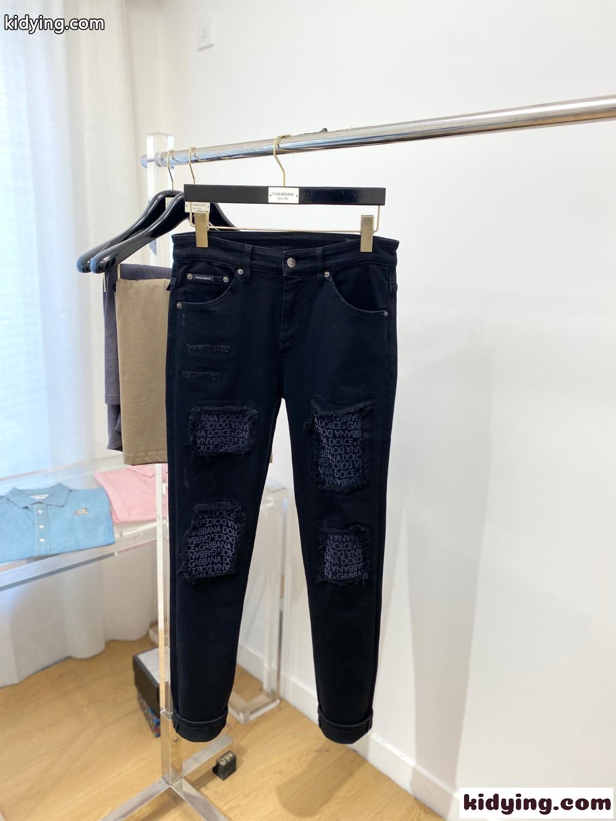 ドルチェ&ガッバーナ ジーンズ 偽物 合わせやすい ストレッチ メンズ デニムパンツ-0