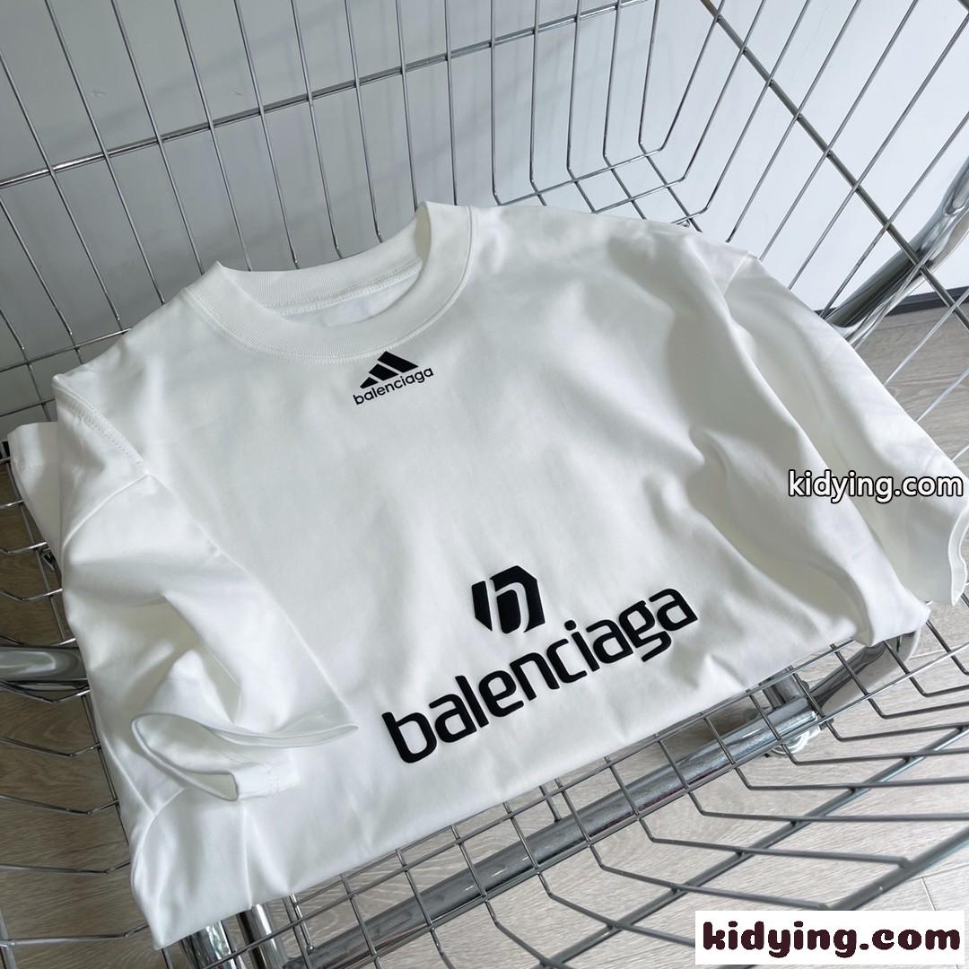 BALENCIAGA×ADIDAS コラボ カジュアル 3色あり ゆったり バレンシアガ 半袖tシャツ コピー-2