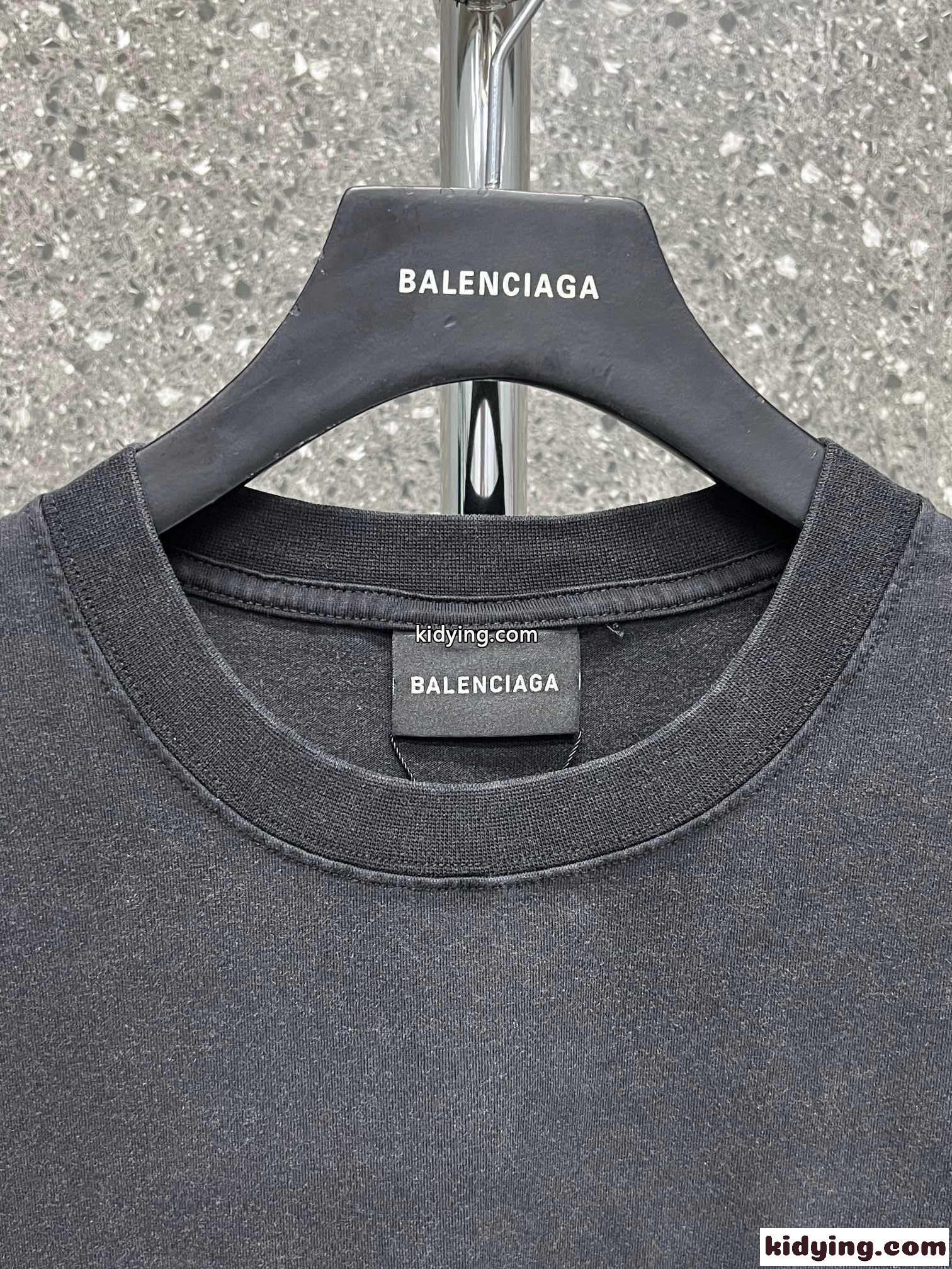 バレンシアガ Tシャツ コピー ユニセックス カジュアル 人気 CITIES PARIS 半袖Tシャツ-3