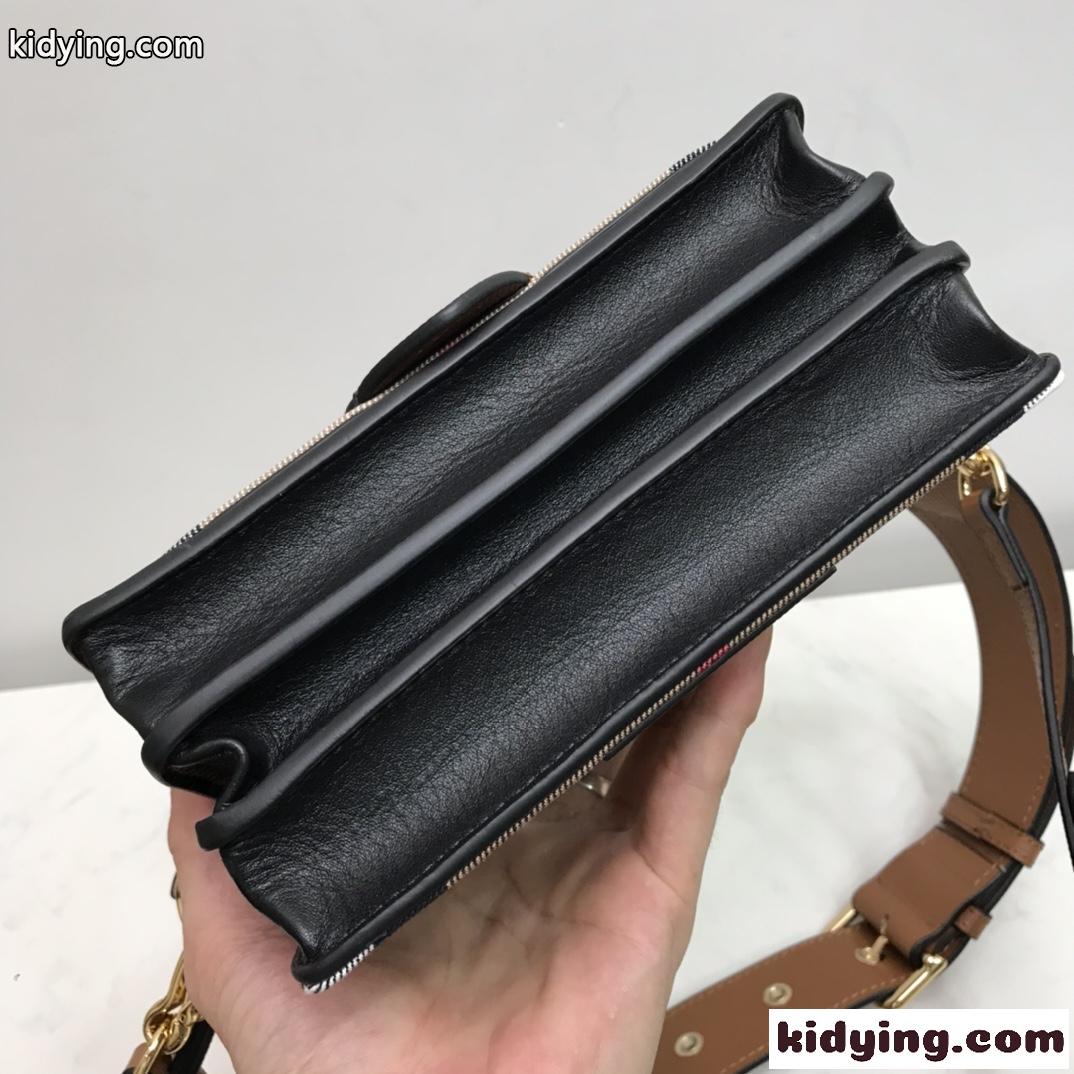 THE BUCKLE - HOUSE チェック レザー バーバリー バッグ コピー コンパクト お洒落 ショルダーバッグ-2