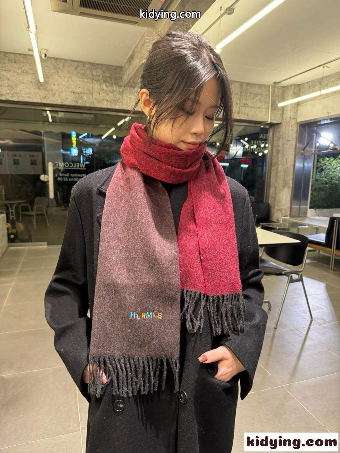 定番 人気 リバーシブル マフラー エルメス スカーフ 偽物 ユニセックス-2
