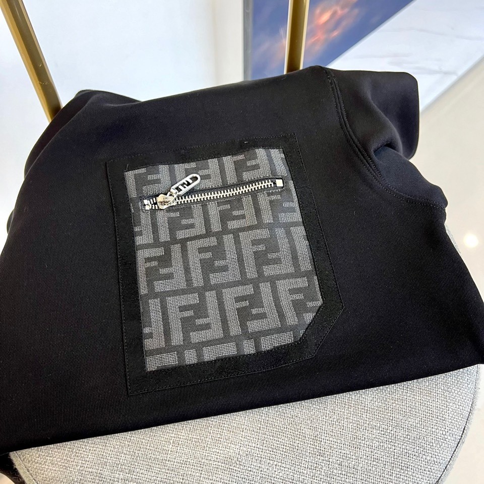 カジュアル おしゃれ フェンディ Tシャツ コピー コットン スウェットシャツ-2