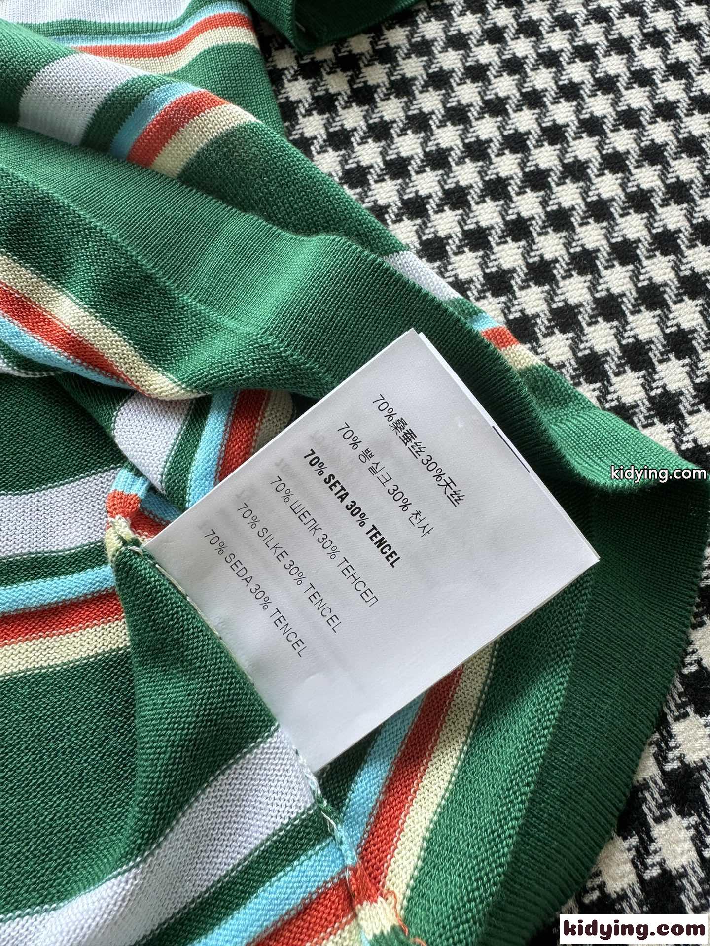 カジュアル 人気 ストライプ 半袖Tシャツ ミュウミュウ Tシャツ コピー レディース-4