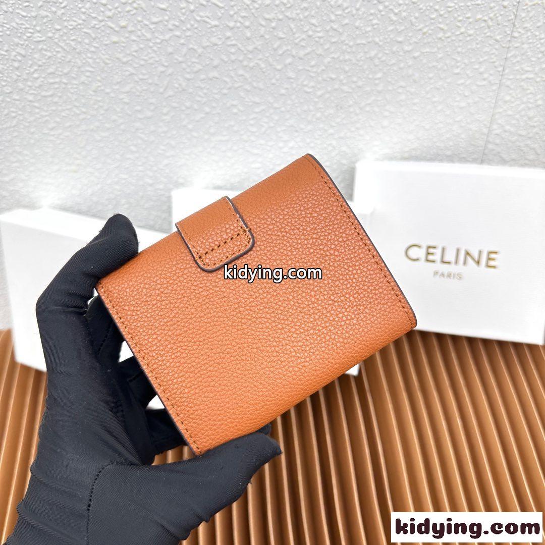 ファインウォレット CELINE ヴィクトワール セリーヌ 財布 コピー ブラウン-0