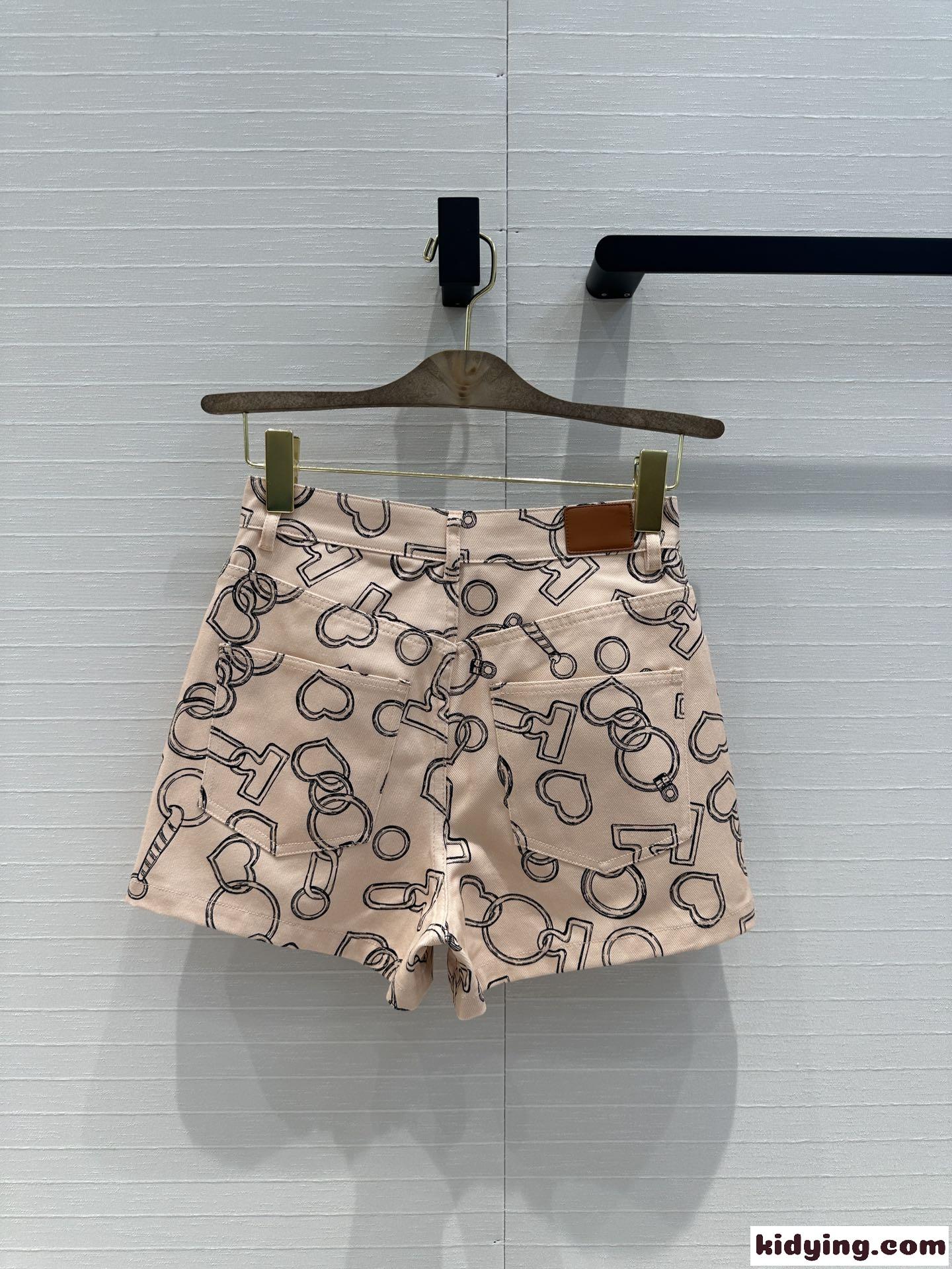 お洒落 エルメス パンツ コピー レディース デニム ショートパンツ-4