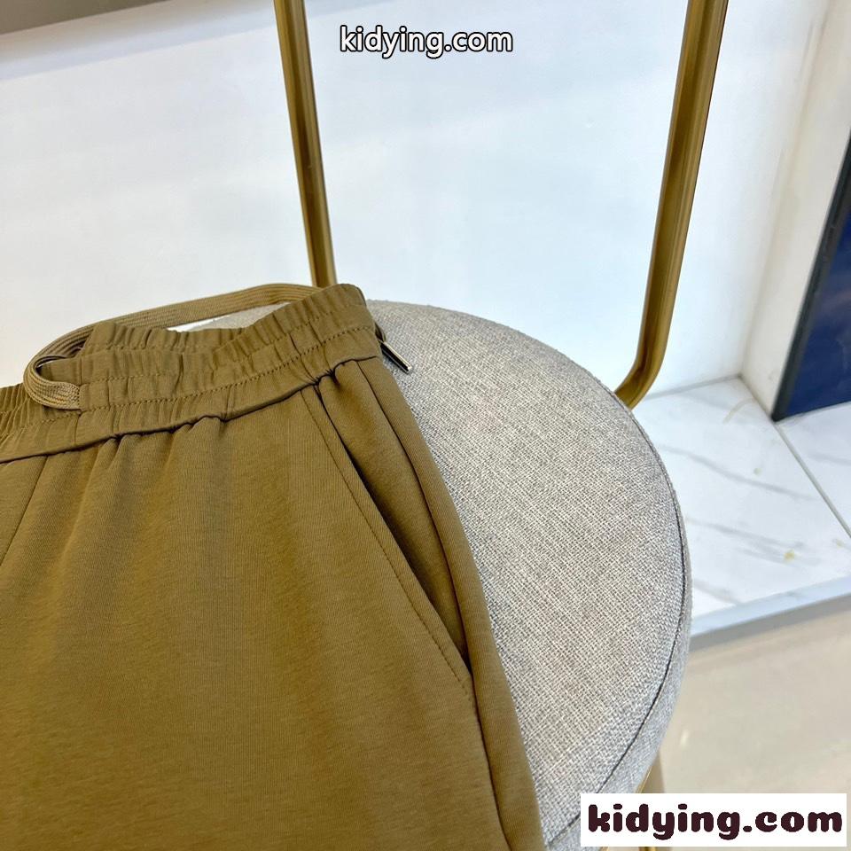 春夏 定番 ショートパンツ エルメネジルド・ゼニア パンツ コピー カーキ-4