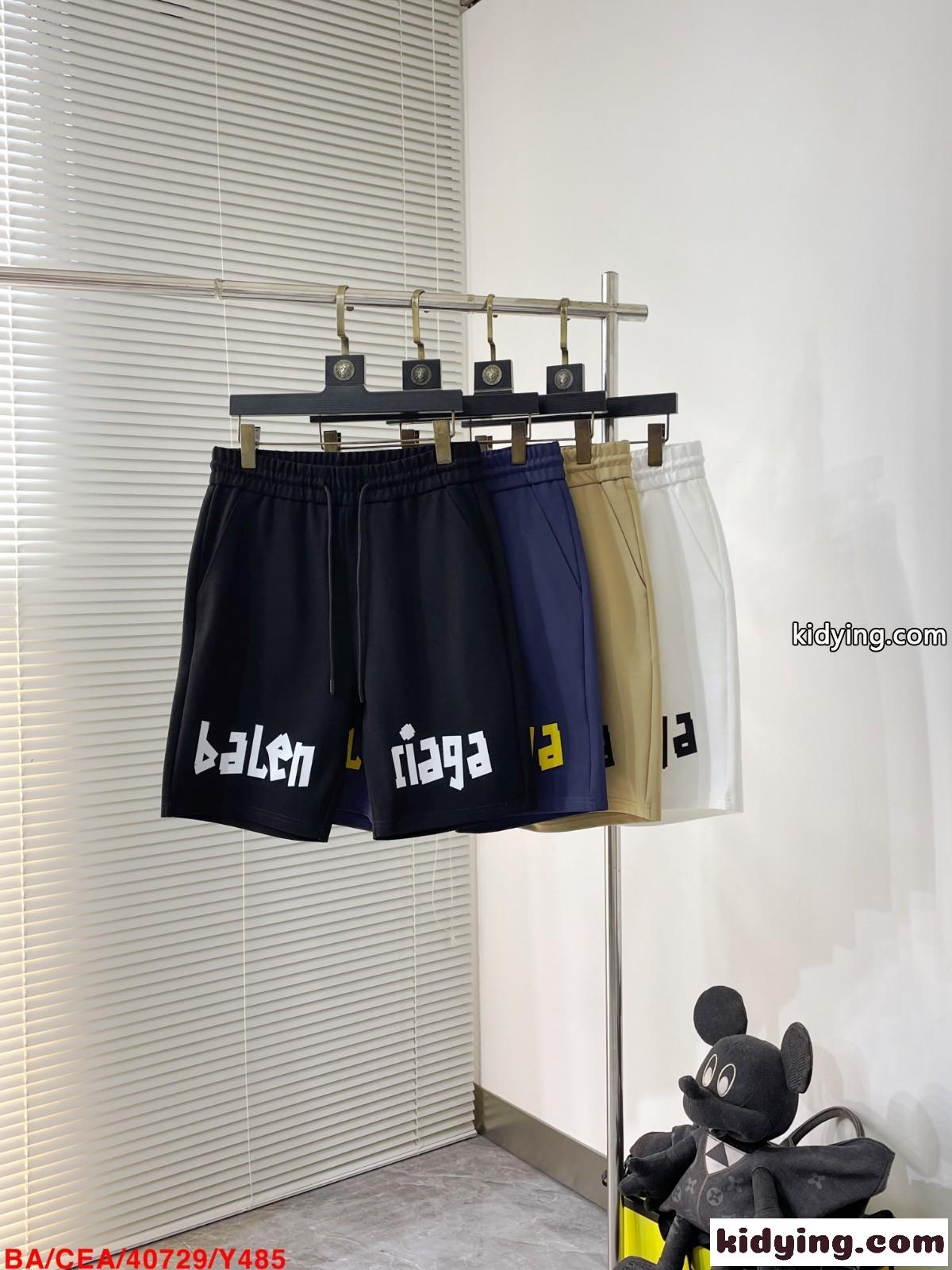 4色可選 定番 快適 ロゴ バレンシアガ パンツ コピー メンズ ショートパンツ-2