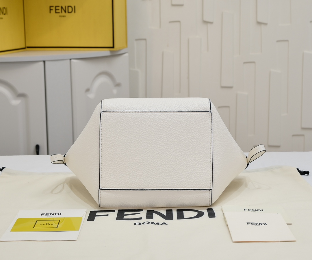 Fendi Origami スモール 変形ミニバッグ フェンディ バッグ コピー ホワイトレザー-3