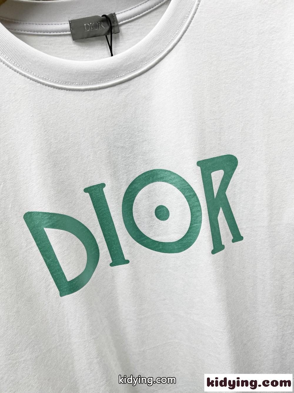 カジュアル お洒落 配色 クルーネック クリスチャン・ディオール tシャツ コピー 半袖 トップス-3