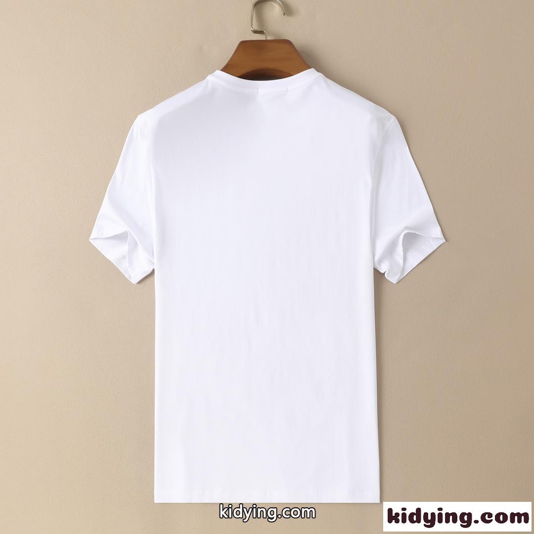 ベーシック Vネック 半袖 コットン ボッテガヴェネタ tシャツ コピー メンズ トップス カジュアル-0