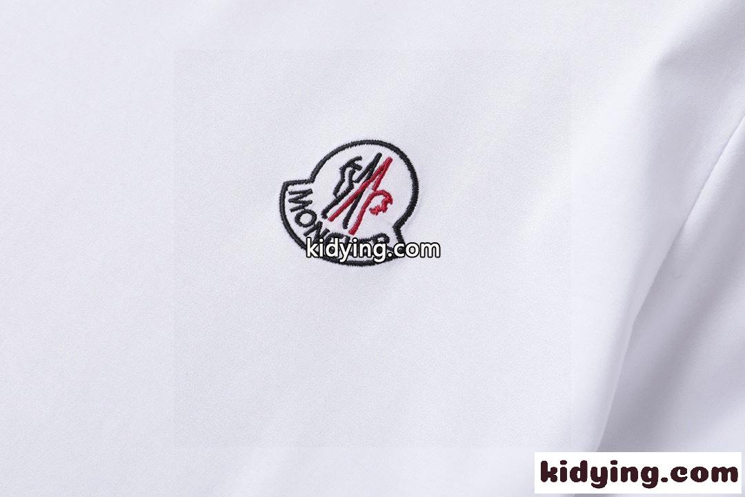 3色あり ロゴ 刺繍 Vネック モンクレール tシャツ コピー 半袖 着心地いい 春夏 カジュアル トップス-3