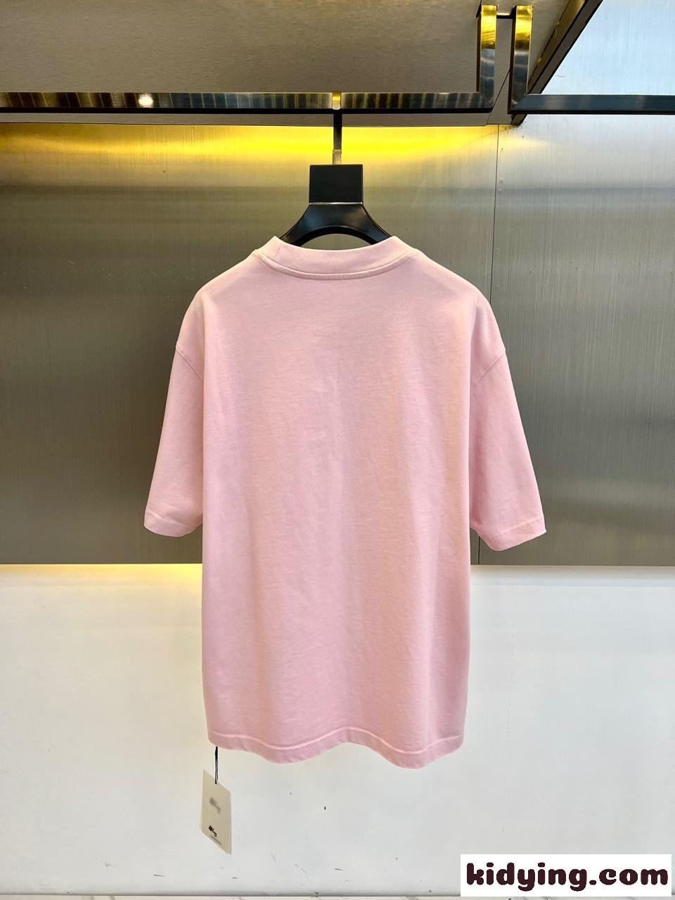 シンプル クロスパッチ クロムハーツ Tシャツ コピー コットンジャージ ピンク-3
