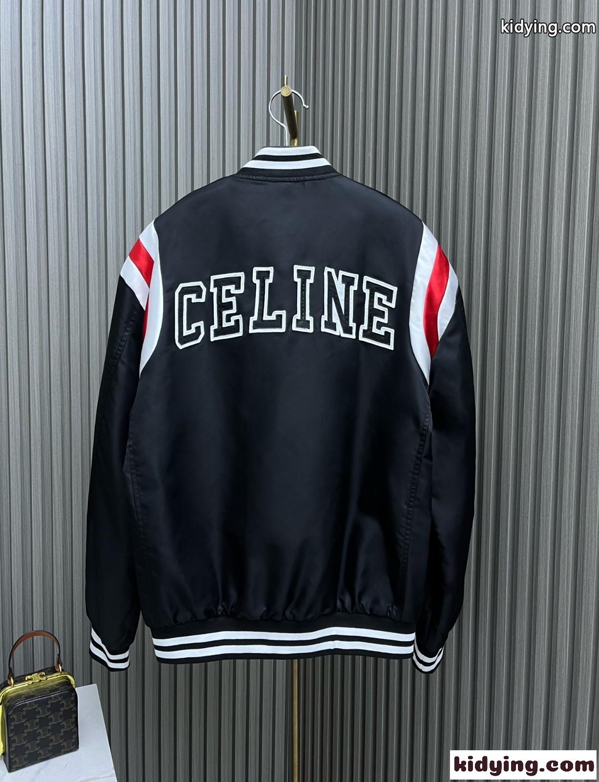 サテン調 CELINE ボンバージャケット セリーヌ ジャケット コピー ブルゾン-1