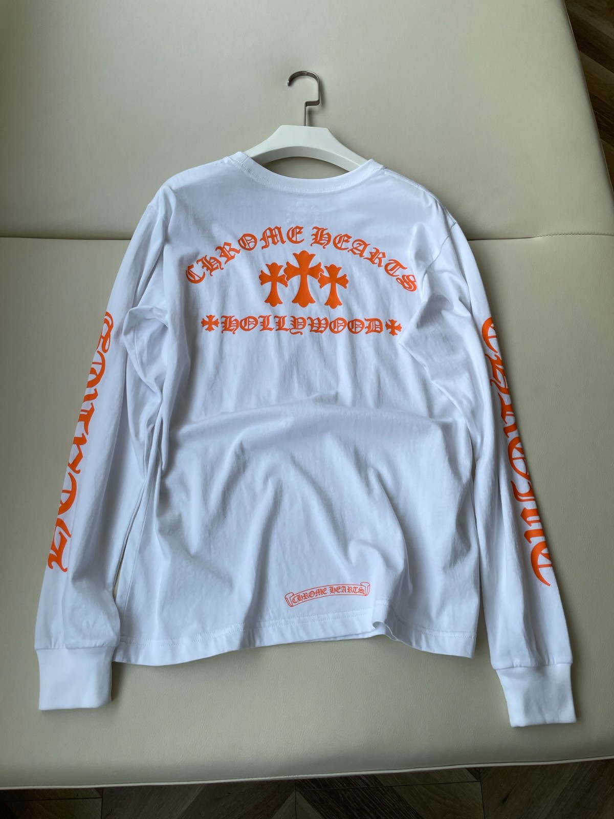 ストリート ロゴプリント 長袖Tシャツ クロムハーツ Tシャツ 偽物 ホワイト-4