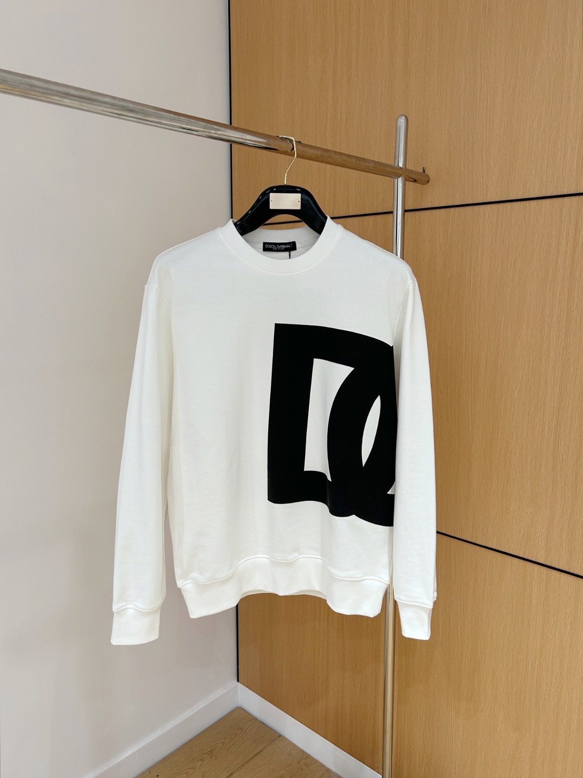 カジュアル DGロゴ ドルチェ&ガッバーナ Tシャツ コピー コットン スウェットシャツ ホワイト-0