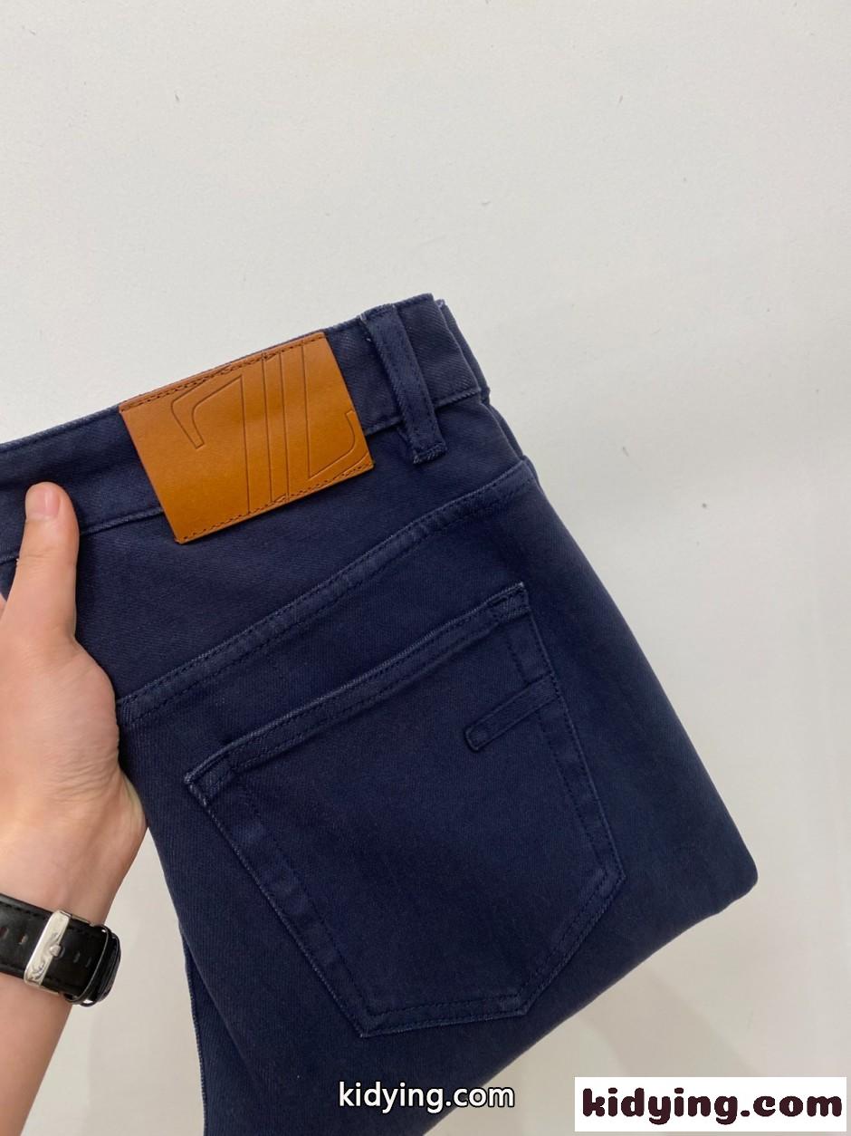 エルメネジルド・ゼニア ジーンズ 偽物 シンプル ストレッチ デニムパンツ-1