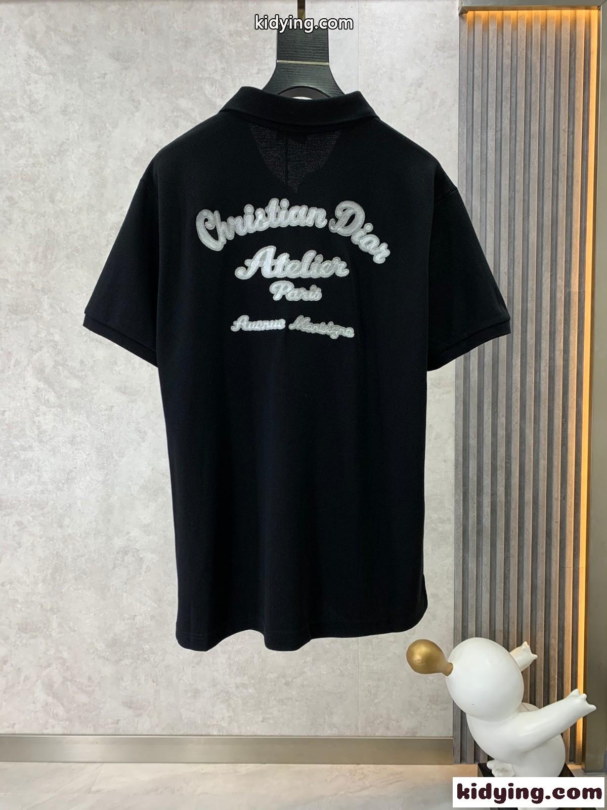クリスチャン・ディオール Tシャツ コピー メンズ CHRISTIAN DIOR ATELIER コットンピケ ポロシャツ-1