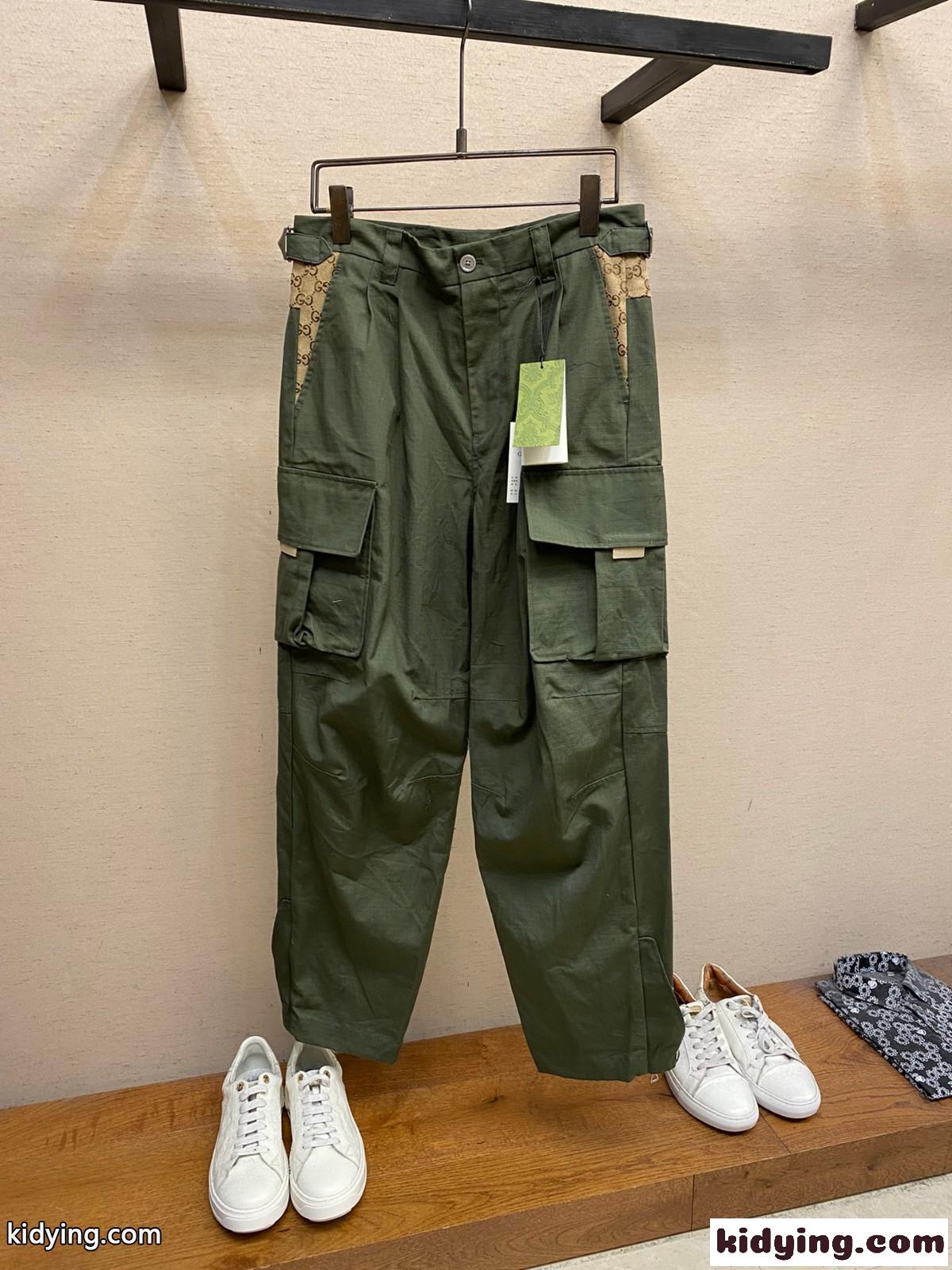 人気 おしゃれ メンズ コットン カーゴパンツ グッチ パンツ コピー-2