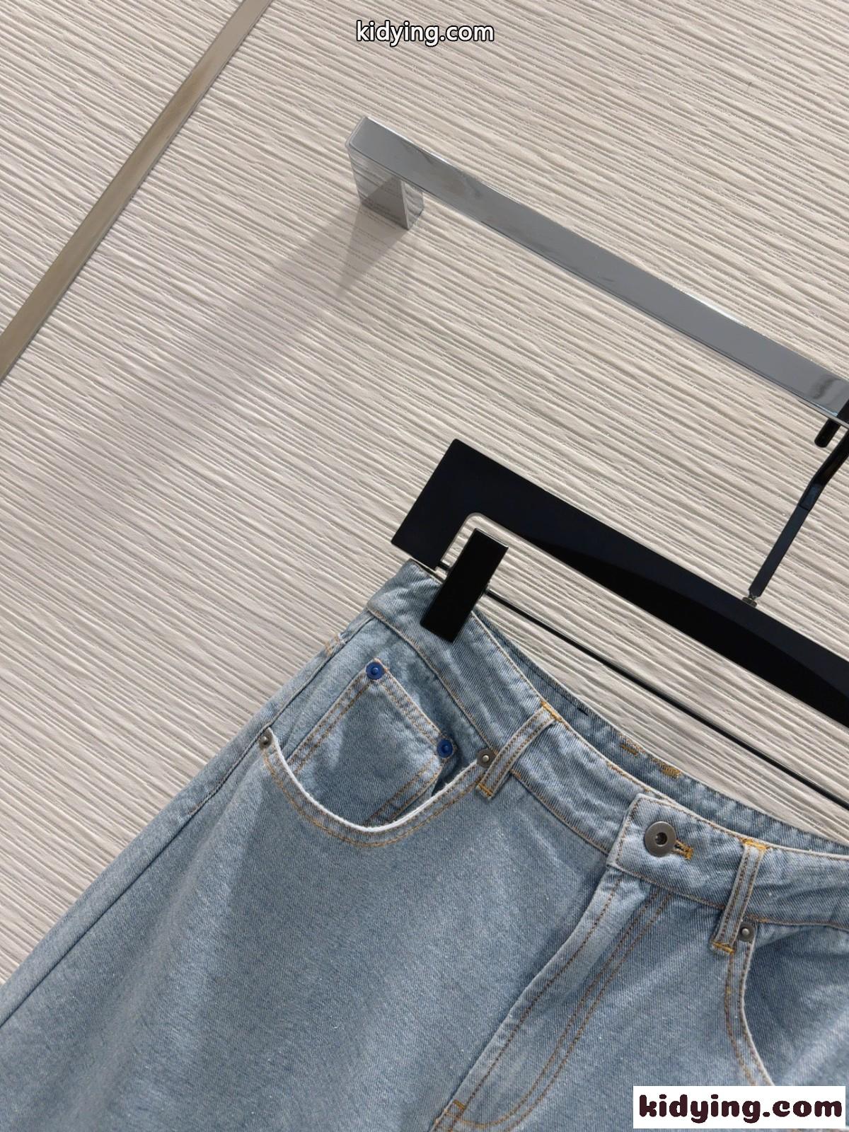 EKD オーバーサイズフィット デニムパンツ バーバリー ジーンズ コピー-2