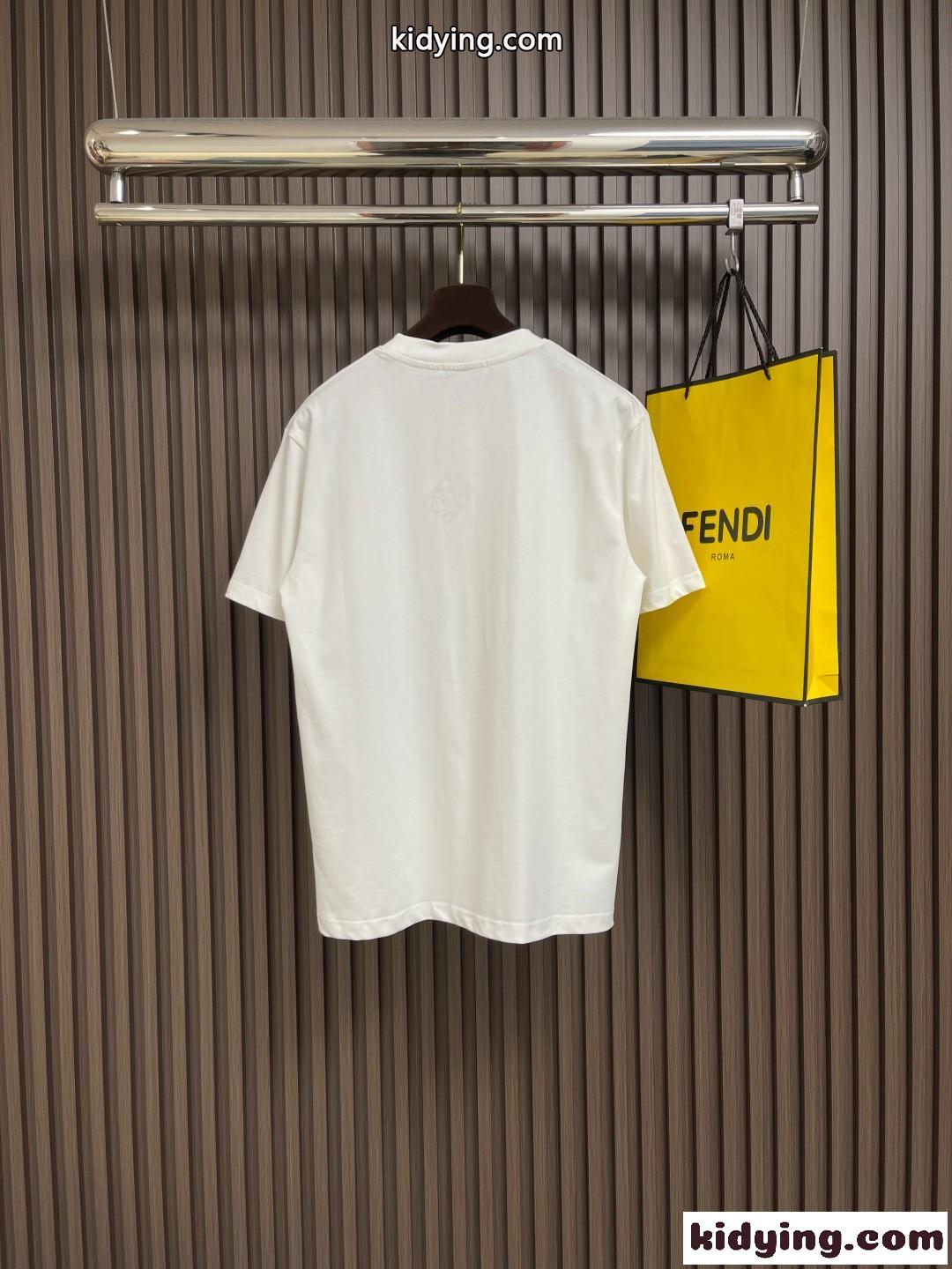 洗練された ロゴ入り クルーネック 半袖Tシャツ ロエベ Tシャツ 偽物 コットン-0