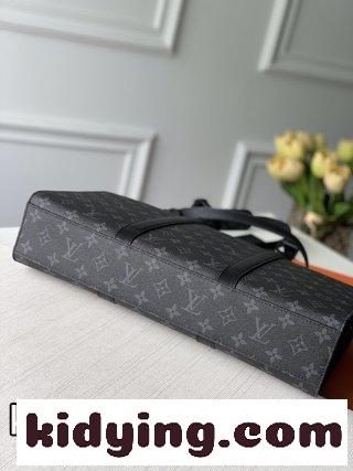 黒のブリーフケース TOTEバッグの新しいLV Aerogram Toteバッグは柔らかくて繊細な粒の小さな牛革を取材し ルイヴィトン バッグ 一覧コピー-2