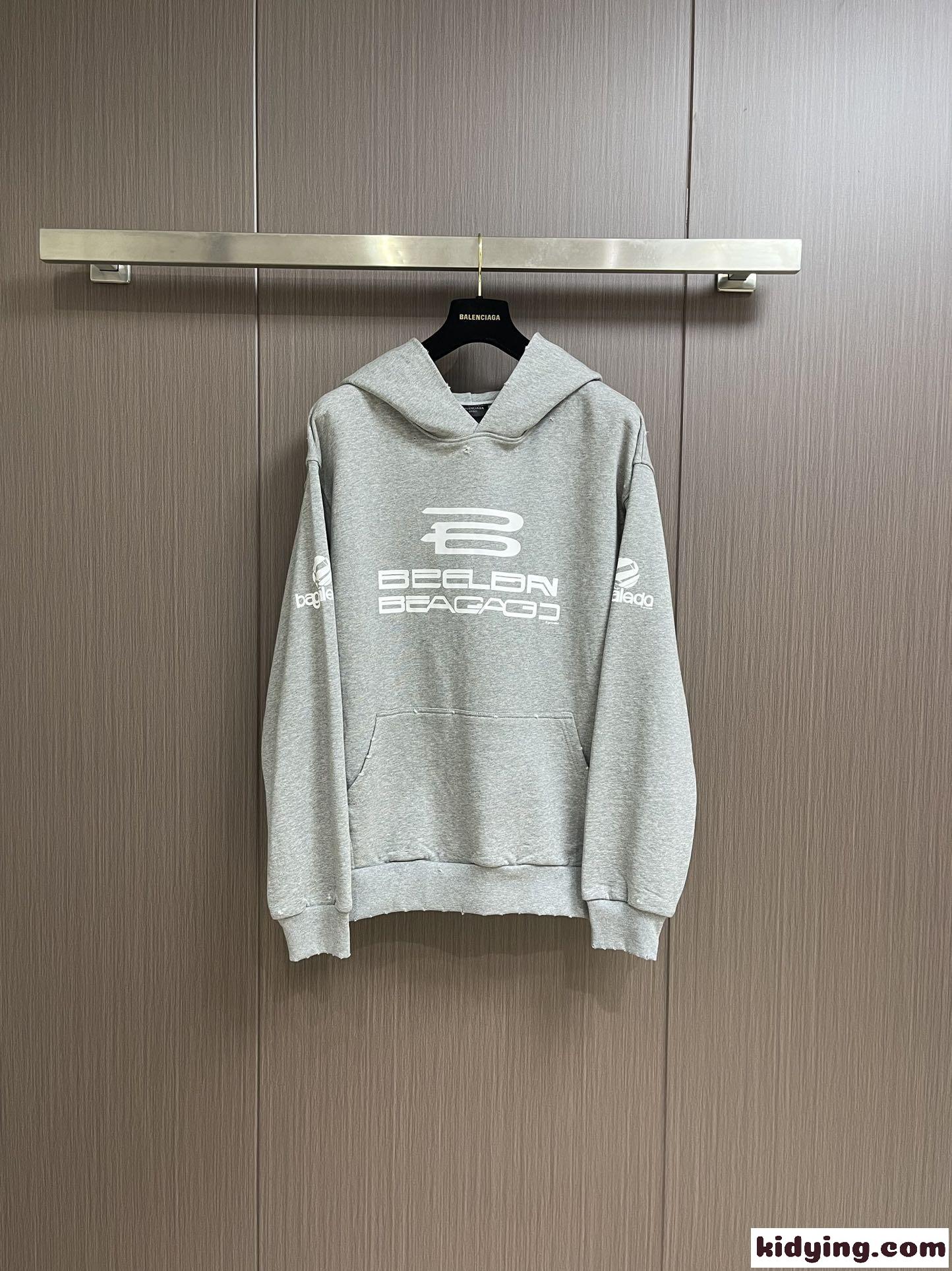 バレンシアガ パーカー コピー AI GENERATED HOODIE オーバーサイズ ユニセックス グレー-2