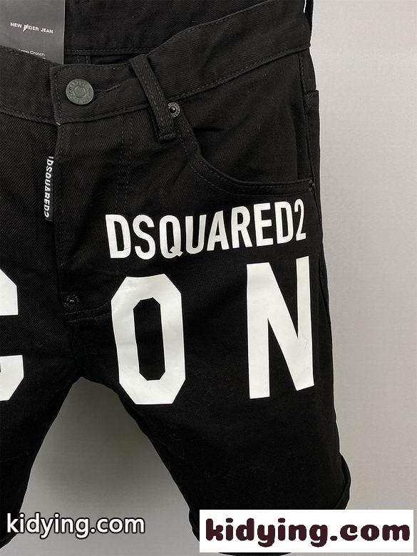 ディースクエアード ジーンズ コピー ストリート ロゴ ハーフ デニムパンツ ショートパンツ-1