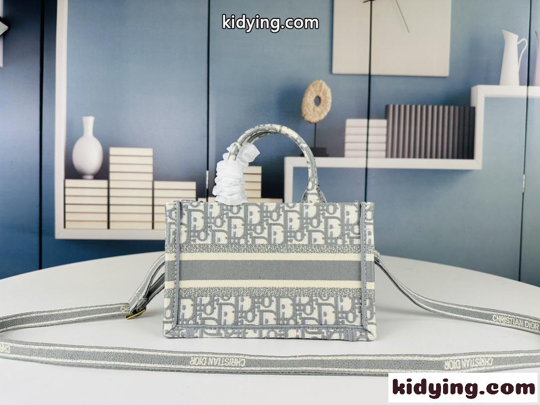 Dior Book Tote バッグ ミニ オブリーク クリスチャン・ディオール バッグ コピー グレー-1