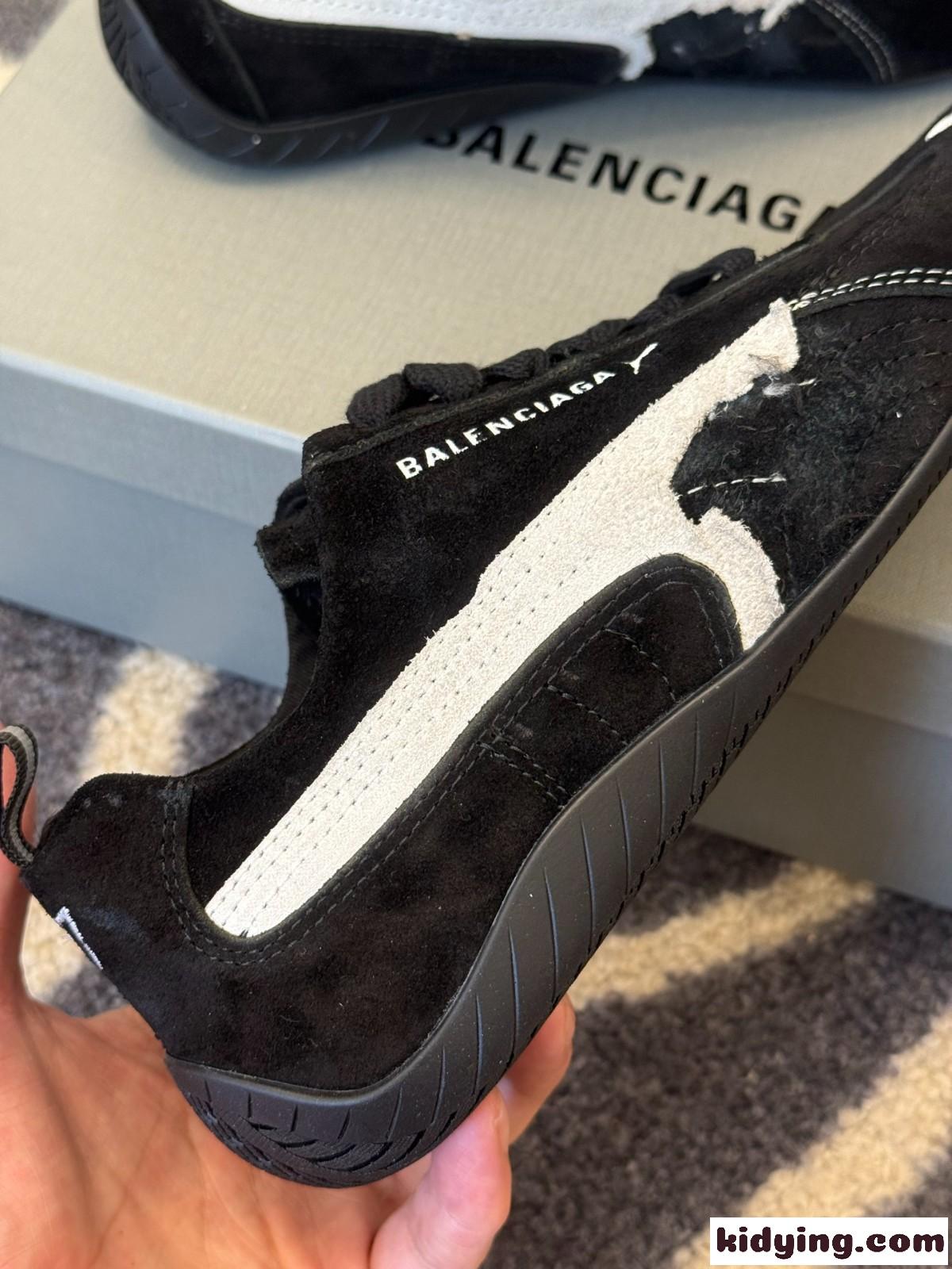 BALENCIAGA × PUMA スエード スピードキャット スニーカー スーパーコピー ブラック-3