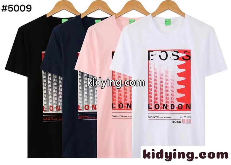 4色あり プリント お洒落 カジュアル 定番 クルーネック 半袖 トップス ヒューゴ・ボス tシャツ コピー 快適-0