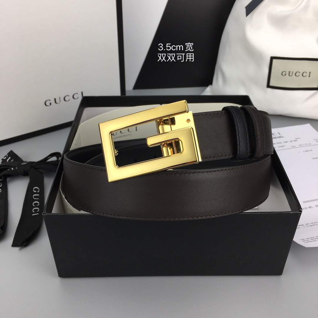 リバーシブル ベルト スクエアG バックル グッチ ベルト スーパーコピー-4